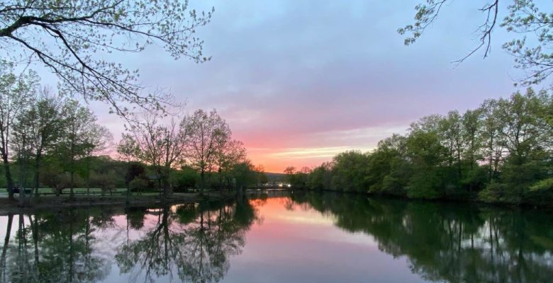 Sunset at Horseshoe Lake May 2021 photo by N. Mauro
