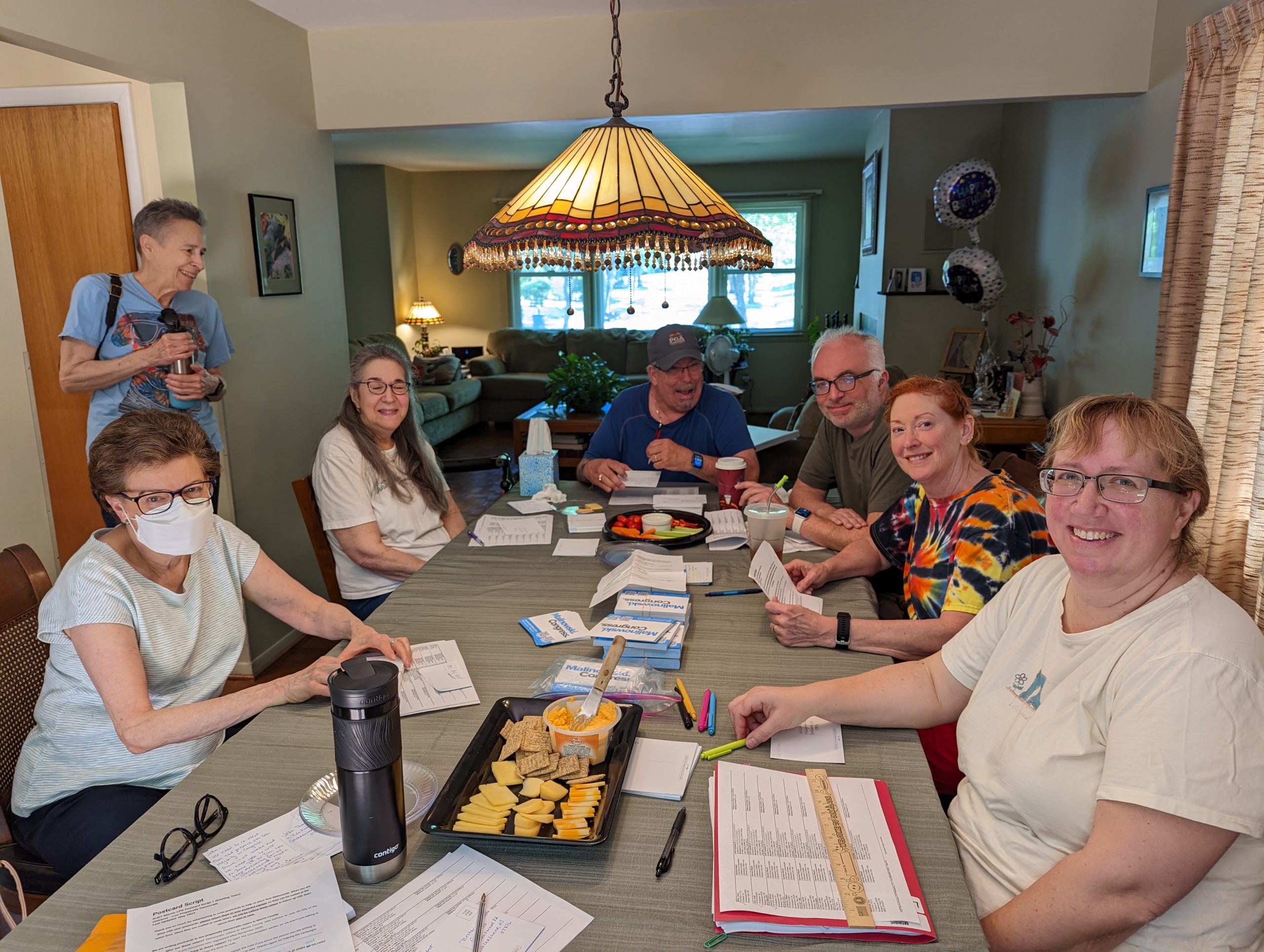 Postcard party for Malinowski for Congress May 2022