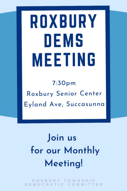 RopDems Monthly Meeting Senior Center